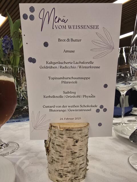 Menüfolge zum HLW Kulinarium 2025 | Foto: (c) hlwspittal 2025