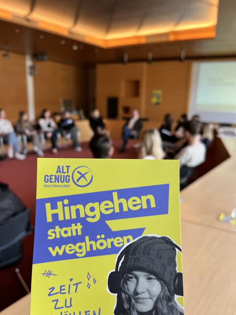 Alt genug - deine Stimme zählt ist ein Projekt des Landes Steiermark für Jugendliche. | Foto: Schalk