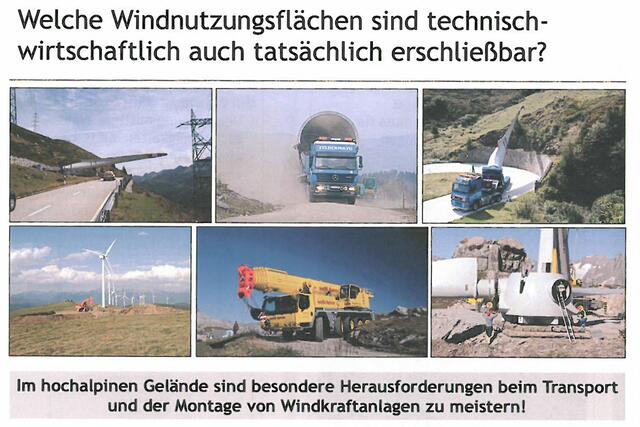 Bild 17: Bei richtiger Dimensionierung von Windräder (z.B. mit 3 MW- Nennleistung) stellt auch der Transport  keine Probleme dar! Größer dimensionierte Anlagen würden die Wirtschaftlichkeit in Frage stellen, weil die Zuwegung dann zu teuer würde! Gebirge ist nicht Tiefebene! | Foto: © by Ing. Günter Kramarcsik