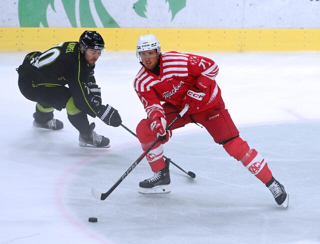 Mathias From überzeugt in seiner Debüt-Saison im KAC-Dress. „Wir wollen jede Nacht gewinnen.“  | Foto: Pessentheiner
