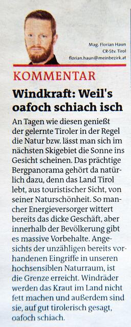 Bild 25: Siehe dazu meinen gesonderten Beitrag:  | Foto: © by Tiroler Bezirksblatt - Repro Ing. G. Kramarcsik