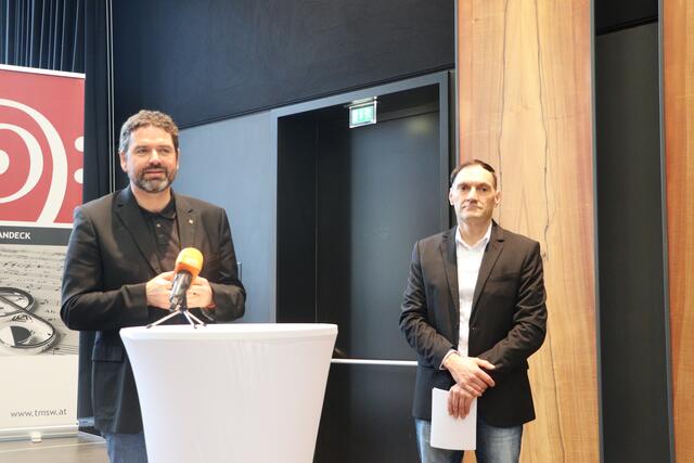 Kulturreferent Peter Vöhl mit dem Organisationschef des Bewerbes Christian Zangerl. | Foto: Seelos