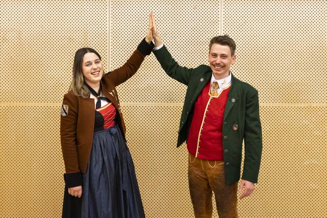 Die neue Bezirksjugendreferentin Laura Schaupper mit ihrem Stellvertreter Felix Langreiter. | Foto: Chri Fischbacher