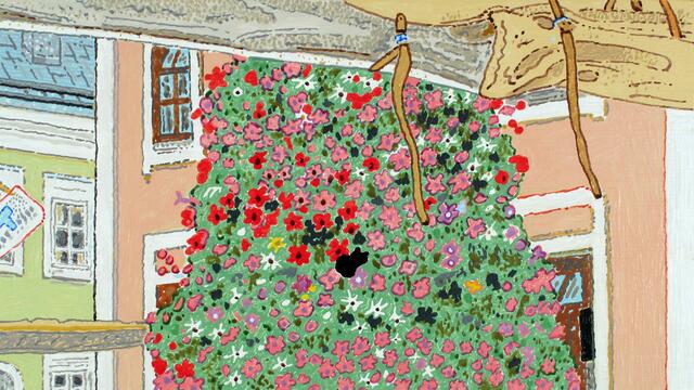 Norbert Trummers eigenwillige Sujets in der alten Ei-Tempera Technik | Foto: Galerie Blaugelb Zwettl