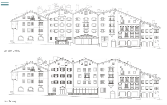 Vorderansicht, vor und nach dem Umbau. | Foto: LSA Architekten