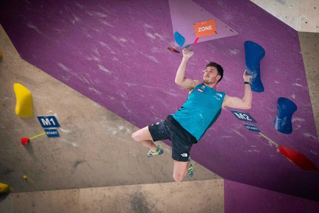 Timo Užnik zählt bei den Boulder Staatsmeisterschafen zu den Mitfavoriten. Der Lokalmatador Jakob Schubert ist diesmal nicht dabei. | Foto: (c)KVÖ_Lanzanasto