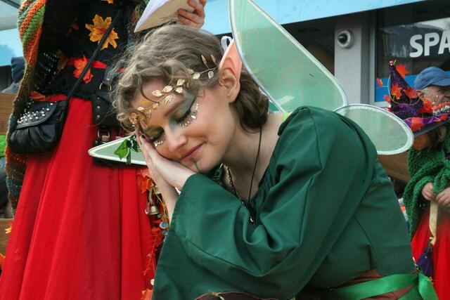 Ein seltenes Ereignis: Zauberhafte Feen wurden am Tag der Weiberfasnacht sichtbar.