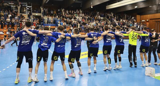 Das Herrenteam der BT Füchse will am Samstag über einen Sieg gegen die Fivers jubeln. | Foto: GEPA pictures