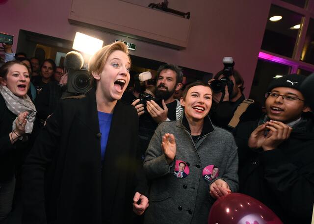 Die damalige Neos-Spitzenkandidatin bei der Wien Wahl 2015: Beate Meinl-Reisinger. | Foto:  HERBERT P. OCZERET / APA / picturedesk.com