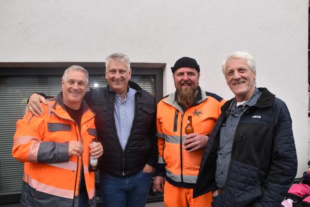 Martin, Hannes, Martin und Charly ließen sich die Rumer Muller nicht entgehen. 