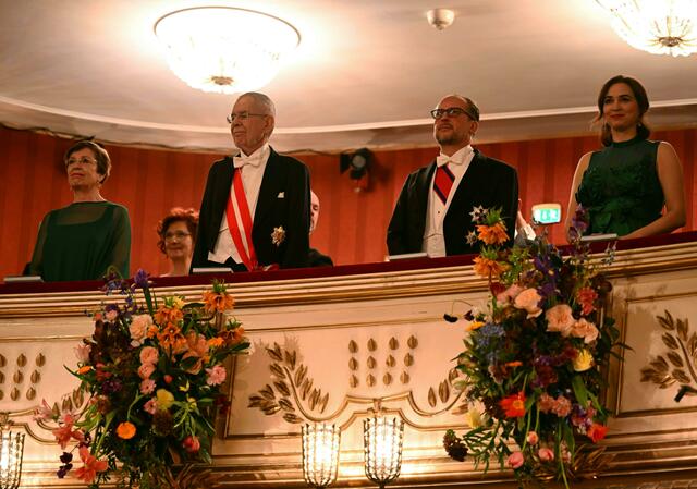 Die Loge des Bundespräsidenten. | Foto:  ROLAND SCHLAGER / APA / picturedesk.com