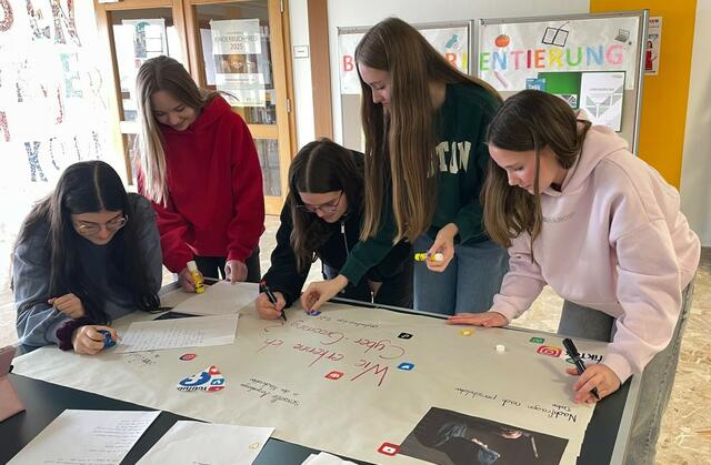 Die Mittelschulen Kühnsdorf und Eberndorf setzen auf digitale Sicherheit mit unterschiedlichen Workshops und interaktive Aktionen. | Foto: Privat