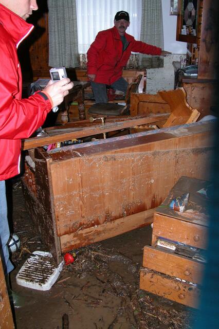Zwei Fluten, im Mai und Juli 2005, richteten in Pabneukirchen große Schäden an. Kastenhofer | Foto: Robert Zinterhof