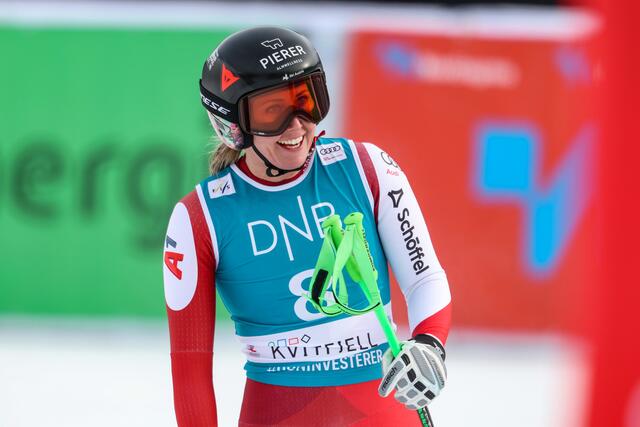 Conny Hütter darf sich in Kvitfjell erneut freuen. | Foto: GEPA pictures