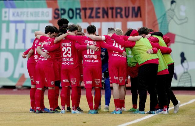 Das KSV-Team präsentierte sich gegen Sturm II als eingeschworene Mannschaft. | Foto: GEPA pictures/Michael Riedler