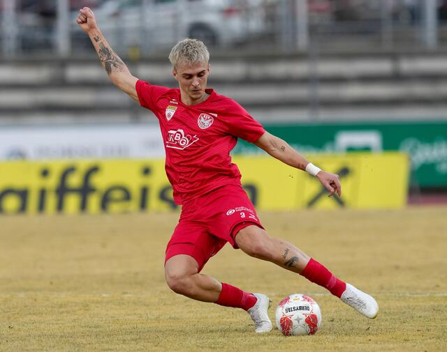 Goldtorschütze Moritz Römling erzielte in der 90. Minute den Ausgleich für KSV 1919. | Foto: GEPA pictures/Michael Riedler