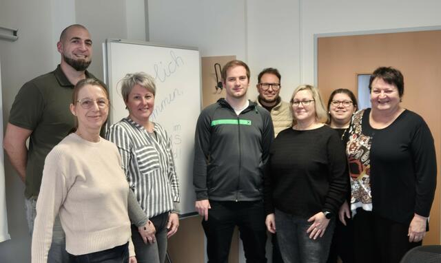 Alexander Schönbichler (JUCO), Roswitha Filek (AMS, Barbara Unger (BAS), Roland Illmeyer, Peter Gaugutz, Kornelia Stegner, Kathrin Rupp, Margareta Selch (v.l.) | Foto: AMS