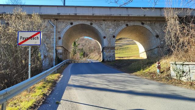 weiter geht's unter dem Viadukt den Payerbachgraben entlang... | Foto: I.Wozonig