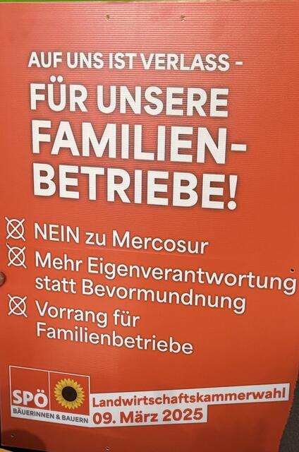 Das Wahlprogramm der SPÖ-Bauern. | Foto: Alexandra Goll