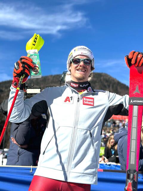 Beim 3. Platz in Kranjska Gora war diesmal das Hundertstel-Glück auf seiner Seite. | Foto: ÖSV/Schramml