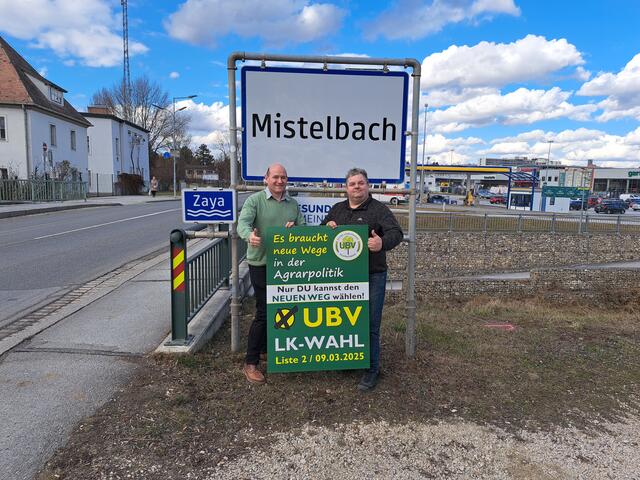 Bei der Bezirksbauernkammerwahl am 09. März tritt der unabhängige Bauernverband (UBV) auch im Bezirk Mistelbach an. | Foto: UBV
