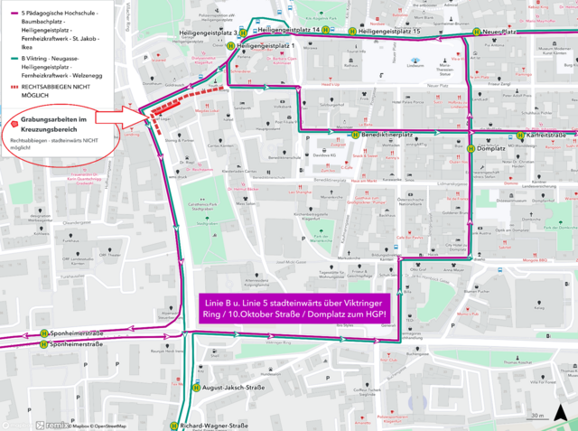 Hier ein genauerer Überblick. | Foto: Stadtwerke Klagenfurt AG