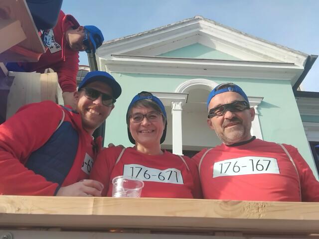 Fröhliche Panzerknacker unterwegs. | Foto: Nicole Kaspar