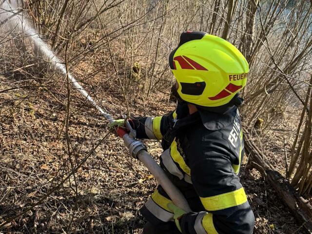 Am Einsatzort angekommen stellte sich fest, dass sich bereits um einen beginnenden Waldbrand handelte.  | Foto: Freiwillige Feuerwehr Ruden