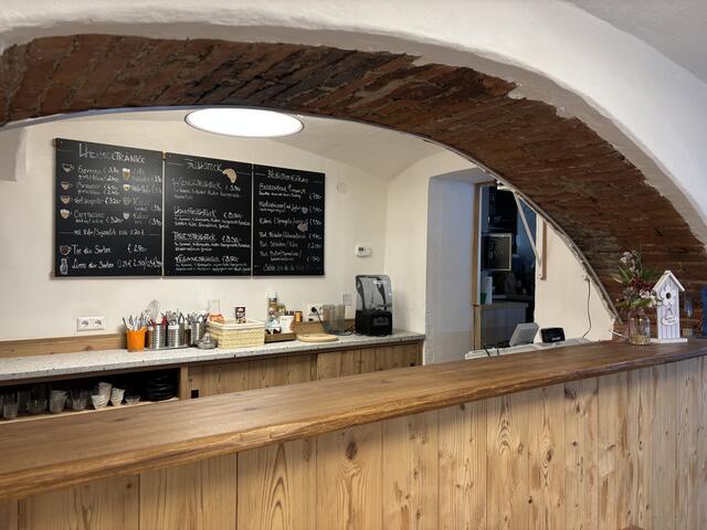 Der Arbeitsbereich im Kaffeehaus.  | Foto: Koidl