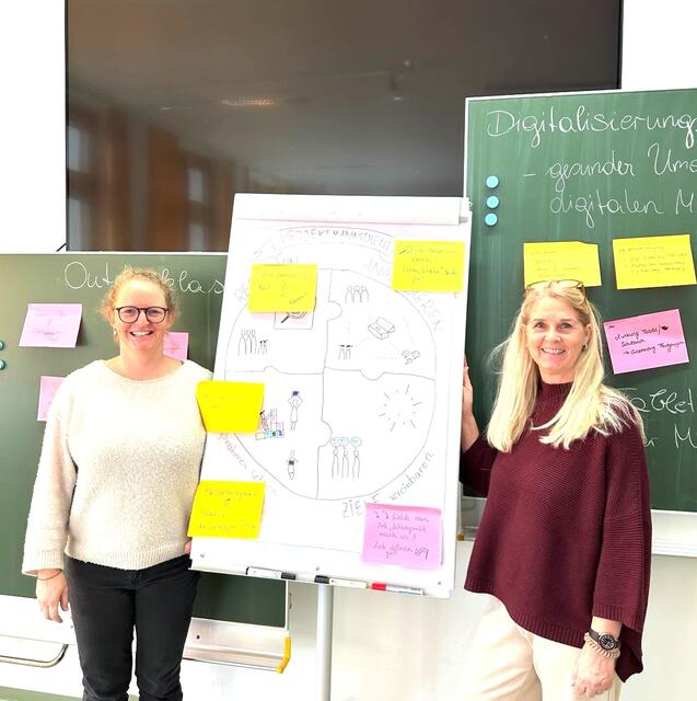 Projektkoordinatorinnen Vera Bachler und Maike Mayerhofer. | Foto: Krimbacher