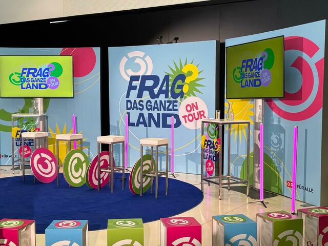 Die "Frag das ganze Land"-Tour hatte heute ihren Auftakt in St. Veit an der Glan.  | Foto: MeinBezirk.at