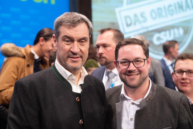 Markus Söder und Florian Hiegelsberger. | Foto: ÖVP OÖ