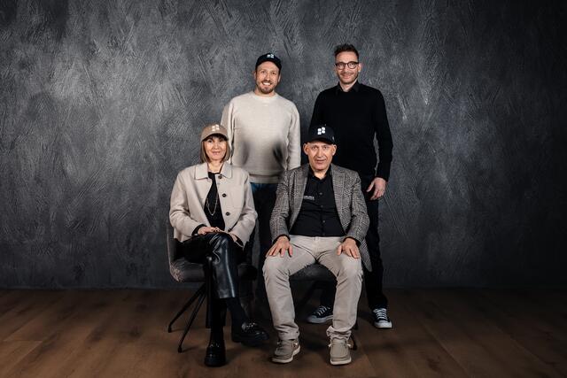 Elisabeth Ehrhart-Schöpf (CFO), Johannes Ehrhart (COO), alexander Ehrhart (CEO) und Martin Hairer (v.l.r.) | Foto: Roman Huber