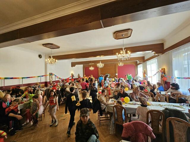 Der Edelschrotter Hof hatte sich in eine große Faschingsparty verwandelt. | Foto: Holzmann