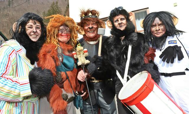 Auch die Austrommler vom Planeten der Affen waren in Ebensee mit dabei. | Foto: Hörmandinger