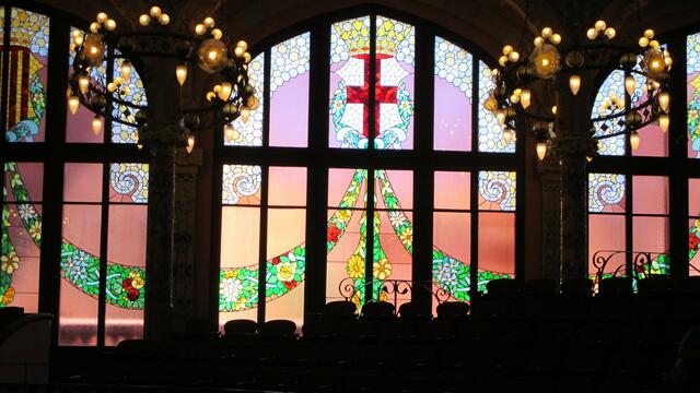 03.05.2014 Barcelona Konzertsaal -Palau de la Música Catalana. Ein Kunstwerk des Jugendstils.