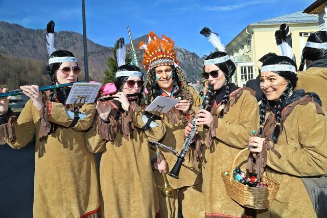 Musikalische Highlights beim Faschingsumzug in Ebensee. | Foto: Hörmandinger