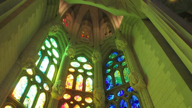 03.05.2014 Barcelona in der Kathedrale Sagrada Familia. 