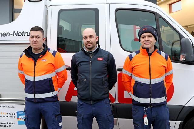 Das Team vom Prüfzentrum in Mattersburg mit Christoph Ulrich, Kevin Hartmann und Rene Paar | Foto: ARBÖ Burgenland