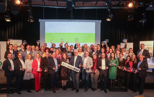 Zahlreiche Betriebe erhielten das BGF-Gütesiegel. | Foto: ÖGK/APA-Fotoservice/Neumayr