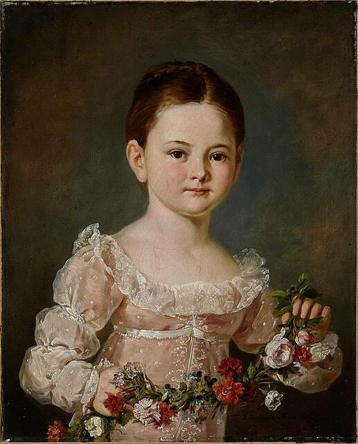Barbara Krafft (1764–1825) war eine anerkannte Portrait- und Genremalerin. Sie schuf beeindruckende Werke und trug zur kulturellen Vielfalt Salzburgs bei.  Im Bild: Porträt eines unbekannten Mädchens mit Blumengirlande, gezeichnet von Barbara Krafft, 1810–1815, Öl auf Leinwand | Foto: Salzburg Museum