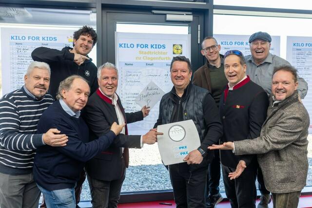 Klagenfurter Stadtrichter sind bei "Kilo for Kids" dabei. | Foto: DerHandler