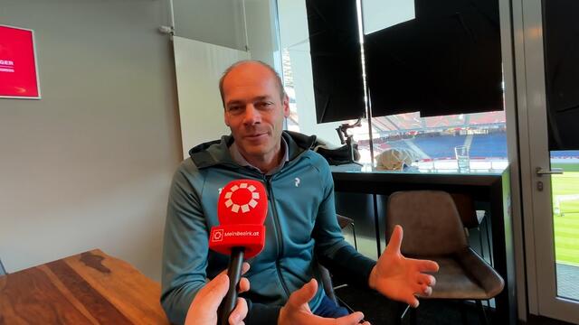 Abfahrtsweltmeister und Testimonial der Kidstrophy Michael Walchhofer ist begeistert. "Wer einmal im Ziel gestanden hat, wird von der Begeisterung der Kinder regelrecht angesteckt." | Foto: Stefan Schubert