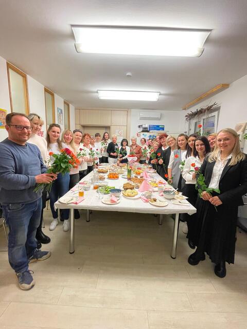 Anlässlich des Internationalen Frauentags gab es im SOS-Kinderdorf Pinkafeld eine Feier mit ukrainischen Frauen. | Foto: SOS-Kinderdorf Burgenland