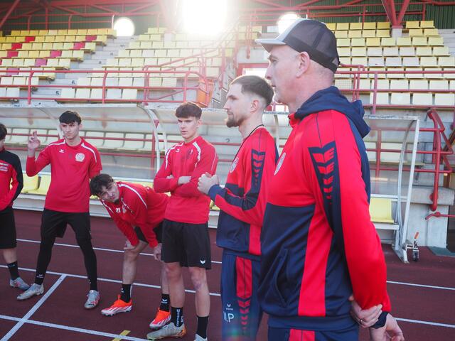 Matthias Puschl mit seinem Co-Trainer Davor Mikulic. | Foto: Gaube