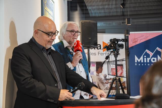 Das Moderatoren-Duo Wolfgang Sorger und Markus Hackl. | Foto: Ekatarina Paller