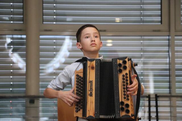 Junges Talent an der Harmonika: Elias Tanner aus Kalsdorf | Foto: Edith Ertl