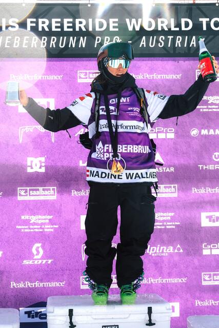 Ndine Wallner freute sich über 2. Rang. | Foto: FWT/Bernard