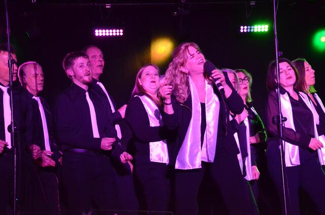 Chorgemeinschaft “SomeSing” unter der Leitung von Jazzsängerin Lucia Müller brillierte in Pfaffenhofen. | Foto: Sabine Schletterer