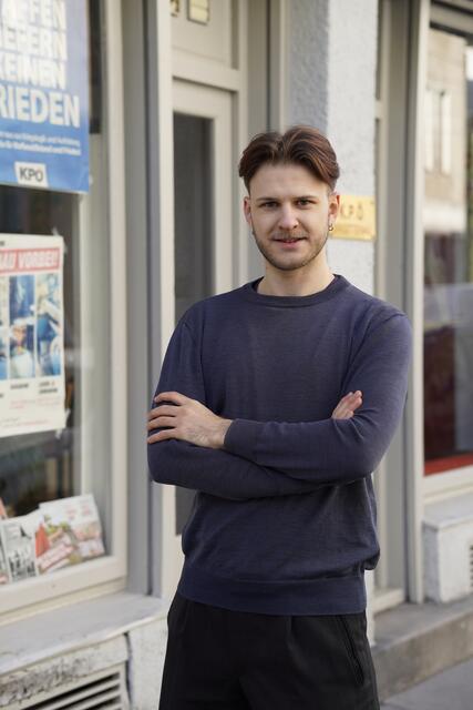 Matthias Kaltenböck ist Spitzenkandidatin von KPÖ/Links Brigittenau. Er spricht mit MeinBezirk über seine Pläne für den 20. Bezirk. | Foto: KPÖ